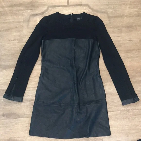 asos black leather dress ASOS LUXE faux leather halter neck mini dress in black croc